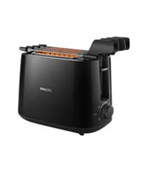 Philips | Daily Collection Toaster | HD2583/90 | Number of slots 2 | Housing material Plastic | Black