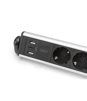 Digitus | Office Power Strip | DA-70624 | Silver/Black