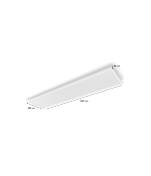 Philips Hue Surimu Rectangle Panel | 100 W | White and colour 2000-6500 Hue White Colour Ambiance | Bluetooth