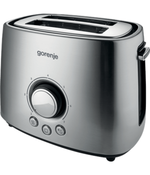 Gorenje | Toaster | T1000E | Power 1000 W | Number of slots 2 | Housing material  Metal | Stainless Steel