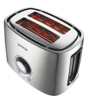 Gorenje | Toaster | T1000E | Power 1000 W | Number of slots 2 | Housing material  Metal | Stainless Steel