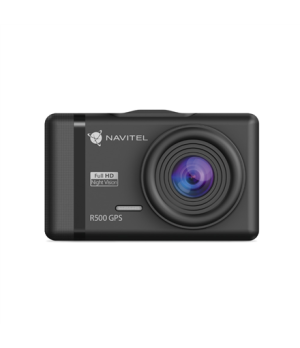 Navitel | Dashcam with high-quality shooting, digital speedometer, and GPS-informer | R500 GPS | IPS display 2.35'' 480х320 | GP