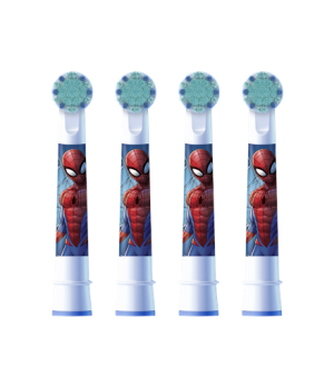 Oral-B Replacement Toothbrush Heads | EB10 4 refill Spiderman | Heads | For kids | Number of brush heads included 4