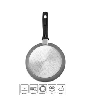 Stoneline | Pan set of 3 | 6882 | Frying | Diameter 16/20/24 cm | Suitable for induction hob | Fixed handle | Grey