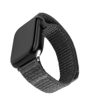 Fixed | Sporty Strap for Apple Watch 42/44/45mm | 160-210 mm | Dark gray | Nylon