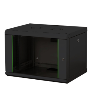 Digitus | Wall Mounting Cabinet | DN-19 07-U-SW | Black | IP protection class: IP20 Front door: Glass door, single opening Cabin