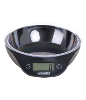 Mesko | Kitchen scale with a bowl | MS 3164 | Maximum weight (capacity) 5 kg | Graduation 1 g | Display type LCD | Black