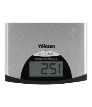 Tristar | Kitchen scale | KW-2435 | Maximum weight (capacity) 5 kg | Metallic