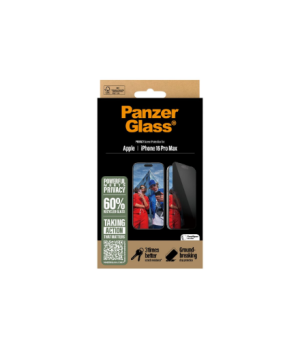 PanzerGlass Screen protector | Apple | iPhone 16 Pro Max | Glass | Black | Ultra-Wide Fit