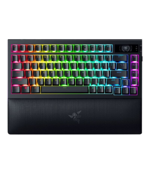 Razer | BlackWidow V4 Pro 75% | Mechanical Gaming Keyboard | 4K Hz Wireless | US | Black | Orange Tactile Switches Gen‑3 | Wirel