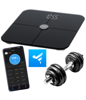 Adler Smart Bathroom Scale | AD 8187 | Maximum weight (capacity) 180 kg | Accuracy 100 g | Body Mass Index (BMI) measuring | Bla