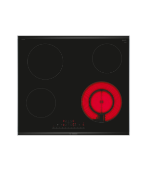 Bosch | Hob | PKF675FP2E Series 6 | Vitroceramic | Number of burners/cooking zones 4 | DirectSelect | Timer | Black