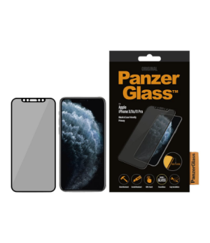 PanzerGlass | P2666 | Screen protector | Apple | iPhone X/Xs/11 Pro | Tempered glass | Black | Confidentiality filter Full frame