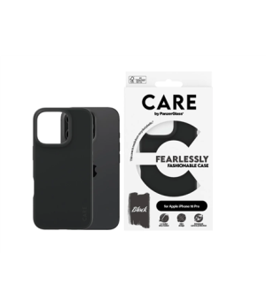 CARE Fashionable Case | Back cover | Apple | iPhone 16 PRO | Recycled plastic | Black