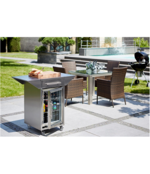 Caso | Trolley with Side Shelves, Drawer and Barbecue Cooler | Energy efficiency class A | Free standing | Stainless Steel