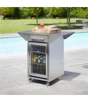 Caso | Trolley with Side Shelves, Drawer and Barbecue Cooler | Energy efficiency class A | Free standing | Stainless Steel