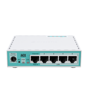 MikroTik RouterBOARD hEX | E50UG | 10/100/1000 Mbit/s | Ethernet LAN (RJ-45) ports 5 | Mesh Support No | MU-MiMO No | No mobile 