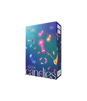 Twinkly Candies 200 Candle-shaped RGB LEDs, Green Wire, USB-C|Twinkly