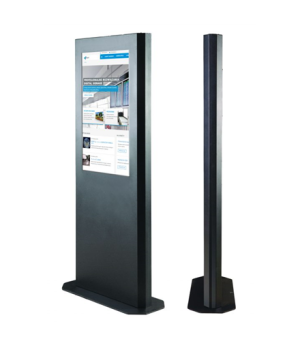 EDBAK Floor stand | IDS07.49 Indoor Infokiosk Without Glass for 49" Monitor | Black