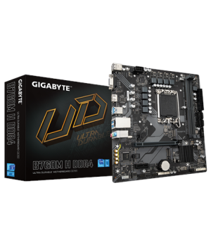 Gigabyte | B760M H DDR4 1.0 M/B | Processor family Intel | Processor socket LGA1700 | DDR4 DIMM | Memory slots 2 | Supported har