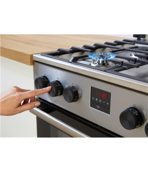 Gorenje | Cooker | GK5C40SH | Hob type  Gas | Oven type Electric | Grey | Width 50 cm | Grilling | LED | Depth 59.4 cm | 70 L