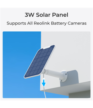 Reolink | Battery Wi-Fi Security Camera with Solar Panel | Argus Series B320 | Bullet | 3 MP | Fixed lens | IP65 | H.264 | Micro