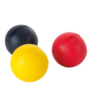 Pure2Improve | Set of 3 pcs Massage Balls, 5 cm | Black, Red, Yellow