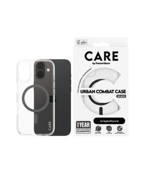 CARE Flagship Case | Back cover | Apple | iPhone 16 | Recycled plastic | Black | MagSafe