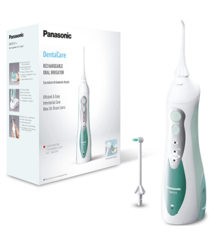 Panasonic | Oral irrigator | EW1313G303 | Cordless | 130 ml | Number of heads 2 | White/Green