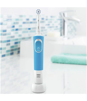 Oral-B | D100 Vitality 100 Sensitive | Electric Toothbrush | Rechargeable | For adults | ml | Number of heads | Blue/White | Num