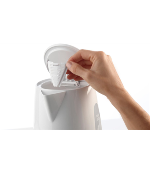 Gorenje | Kettle | K17WE | Electric | 2200 W | 1.7 L | Plastic + metal | 360° rotational base | White