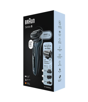 Braun | Shaver | 61-N4500cs | Operating time (max) 50 min | Wet & Dry | Black