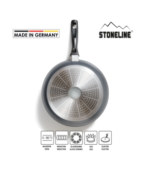 Stoneline | Made in Germany pan | 19047 | Frying | Diameter 28 cm | Suitable for induction hob | Fixed handle | Anthracite