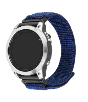 Fixed | Sporty Strap for Garmin QuickFit 26mm | 160-210 mm | Dark blue | Nylon