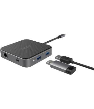 Acer 7-in-1 USB Type-C Dock | Ethernet LAN (RJ-45) ports 1 | DisplayPorts quantity 1 | HDMI ports quantity 1