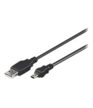 Goobay 50767 USB 2.0 Hi-Speed cable, black, 1.8 m | Goobay | USB-A to mini-USB