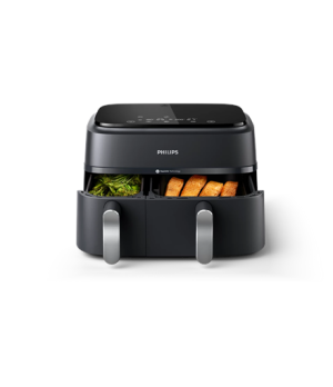 Philips Dual Basket Airfryer | NA351/00 3000 Series | Power 2750 W | Capacity 9 L | Rapid Air technology | Black