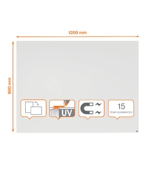 Berėmė balta magnetinė lenta NOBO Infinity, 1200x900mm
