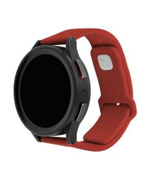 Fixed | Sporty Strap Set with Quick Release 20mm for Smartwatch | 160-235 mm | Red | Silicone