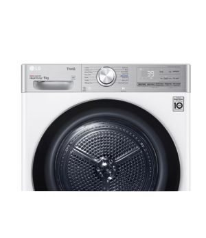 LG | Dryer Machine | RH90V9AV2QR | Energy efficiency class A+++ | Front loading | 9 kg | LED | Depth 69 cm | Wi-Fi | White