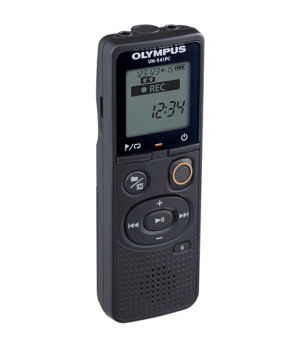 Olympus | Digital Voice Recorder (OM branded) | VN-541PC | Black | Segment display 1.39' | WMA