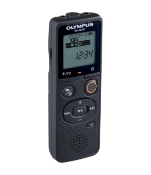 Olympus | Digital Voice Recorder (OM Branded) | VN-540PC | Black | Segment display 1.39' | WMA