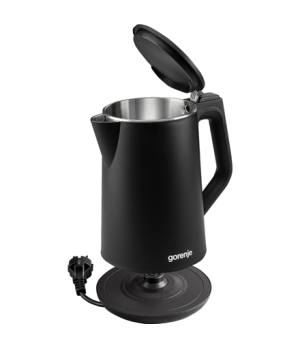 Gorenje | Kettle | K15DWBK | Electric | 2200 W | 1.5 L | Stainless steel | 360° rotational base | Black