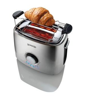 Gorenje | Toaster | T1000E | Power 1000 W | Number of slots 2 | Housing material  Metal | Stainless Steel