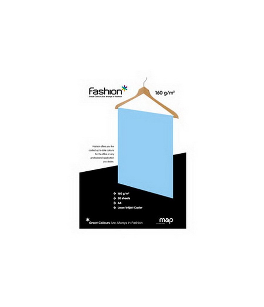 Spalvotas popierius IMAGE COLORACTION, A4, 160 gsm, 50 lapų, ICEBERG / pale icy blue