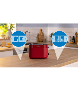 Bosch Compact Toaster | TAT2M124 MyMoment | Power 950 W | Number of slots 2 | Housing material Plastic | Red