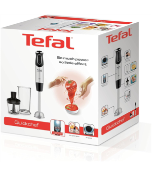 TEFAL | Blender | Quickchef 2-in-1  HB659838 | Hand Blender | 1000 W | Number of speeds 20 | Turbo mode | Chopper | Stainless st