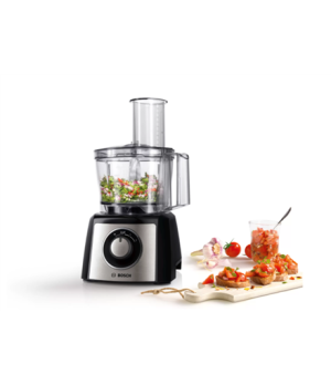 Bosch | Food Processor | MCM3401M | 800 W | Number of speeds 2 | Bowl capacity 2.3 L | Blender | Meat mincer | Black/Stainless s