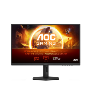 AOC Q27G4XF | 27 " | IPS | 16:9 | 180 Hz | 1 ms | 2560 x 1440 pixels | 300 cd/m² | HDMI ports quantity 1 | Black | Warranty 36 m