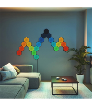 Nanoleaf Shapes Black Hexagon Expansion pack (3 panels) | Nanoleaf | Shapes Black Hexagon Expansion pack (3 panels) | 42 W | WiF